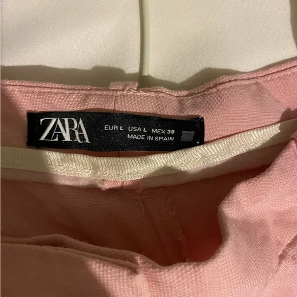 Zara Pink Double Breasted Blazer 2701/644 and Matching High Waist Pant 2702/644 - Picture 7 of 7